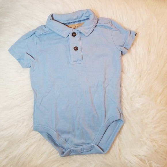 collared onesie baby boy